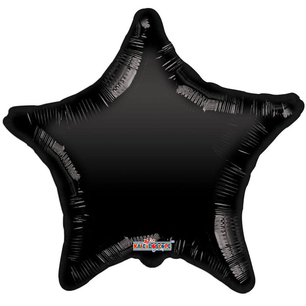 18 inch STAR - BLACK GELLIBEAN - LA Balloons