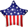 18 inch STARS AND STRIPES STAR - LA Balloons