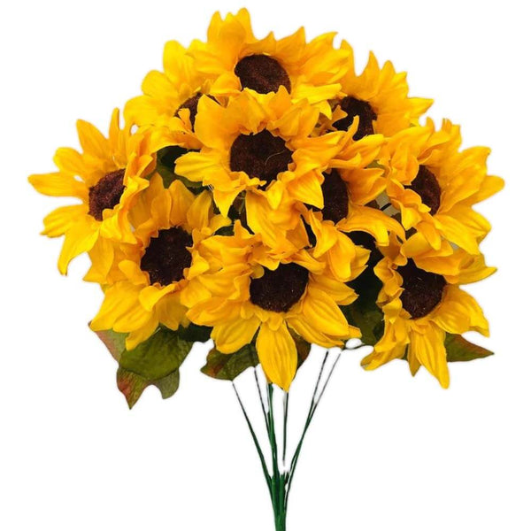 18 inch SUNFLOWER BUSH - YELLOW - LA Balloons