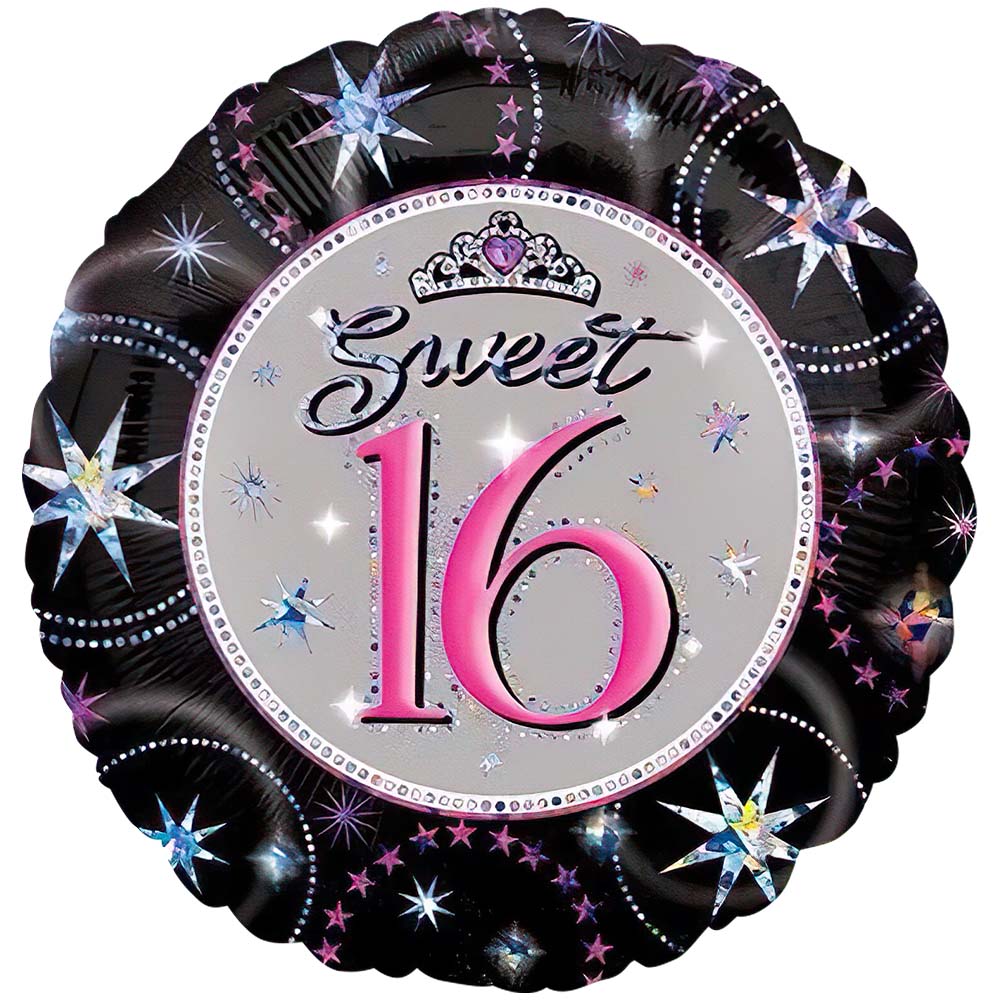 18 inch SWEET 16 SPARKLE PRISMATIC