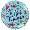18 inch TE AMO MAMÁ FLORES - LA Balloons