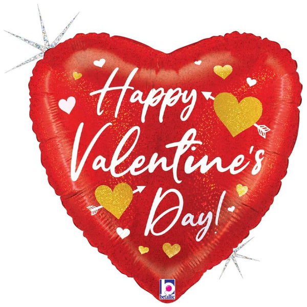 18 inch VALENTINE HEART ARROWS - LA Balloons