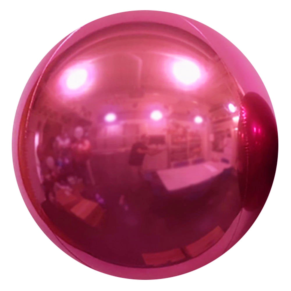 10 inch MIRROR BALLOON - HOT PINK