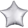 19 inch STAR - SATIN LUXE PLATINUM - LA Balloons