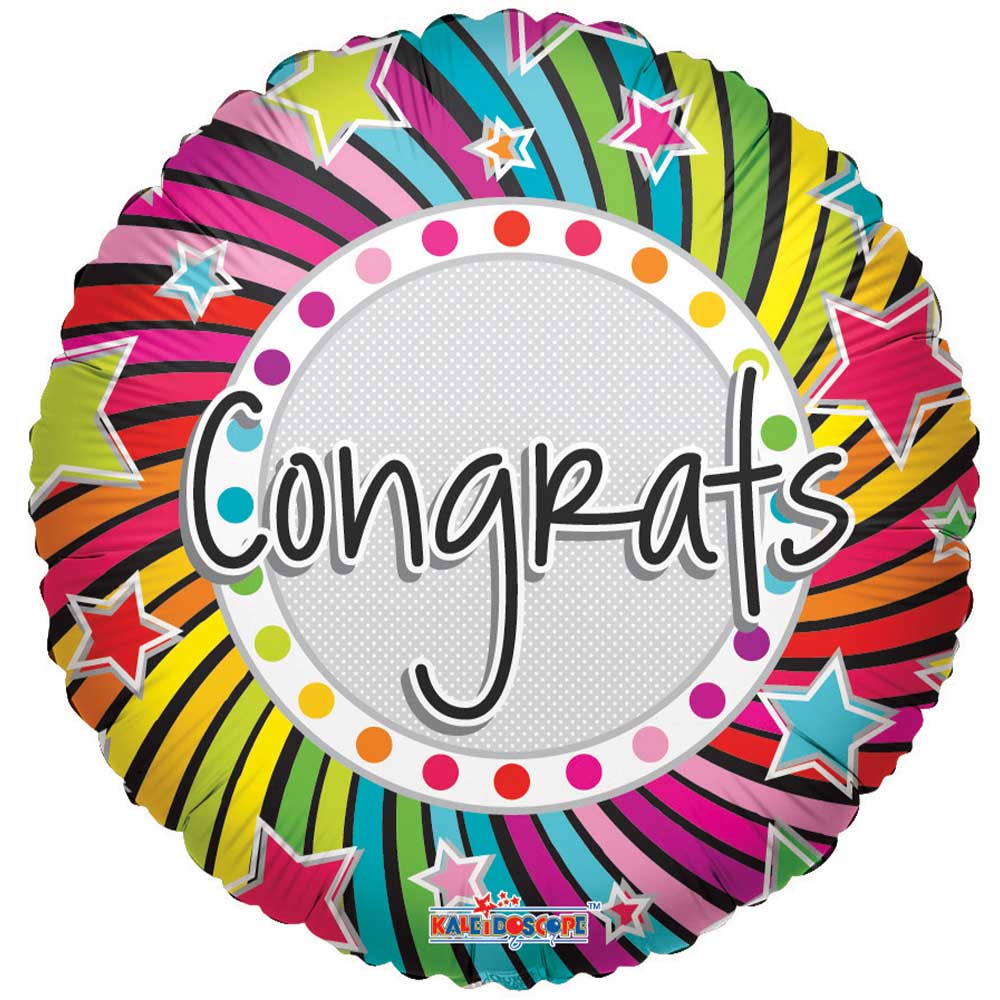 18 inch CONGRATS SPIRAL