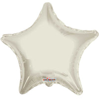Kaleidoscope 18 inch STAR - IVORY Foil Balloon 19312-18F-K-U