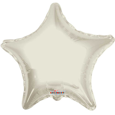 Kaleidoscope 18 inch STAR - IVORY Foil Balloon 19312-18F-K-U