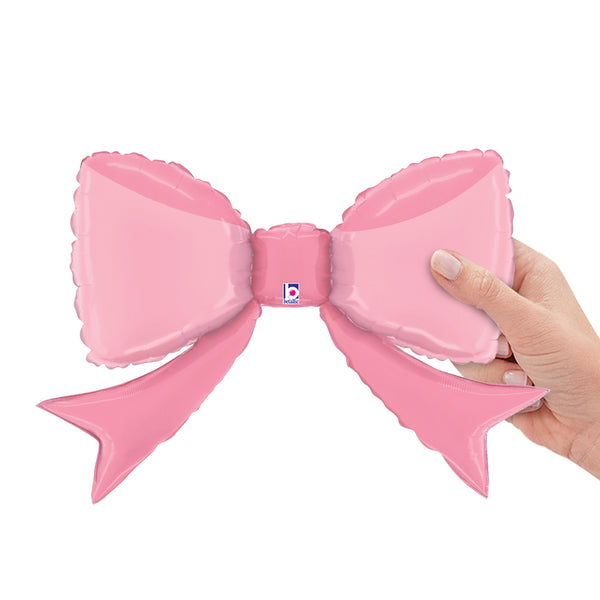 14 inch PRETTY PINK BOW MINI SHAPE (AIR-FILL ONLY)