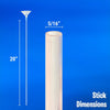 20 inch MAXISTICKS BALLOON CUPS & STICKS - LA Balloons