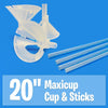 20 inch MAXISTICKS BALLOON CUPS & STICKS - LA Balloons