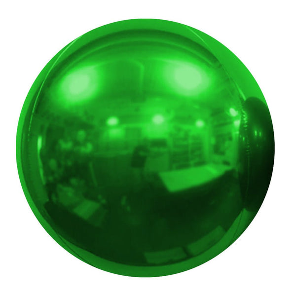 20 inch MIRROR BALLOON - GREEN - LA Balloons