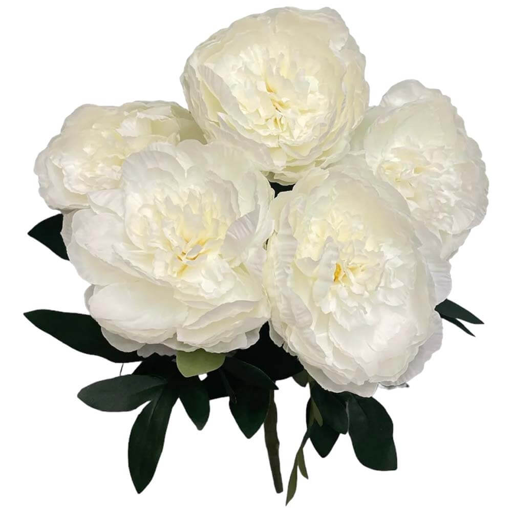 20 inch PEONY BUSH - CREAM