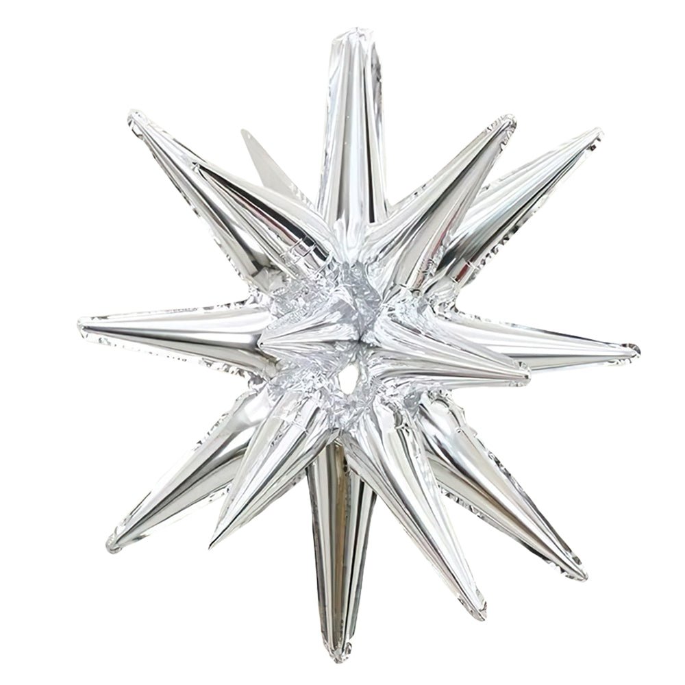 20 POINT 3D STAR-BURST 2 PIECE - SILVER (AIR-FILL ONLY)