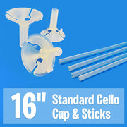 PremiumConwin 16 inch SPARKLERS BALLOON CUPS & STICKS (100PK) Cups & Sticks