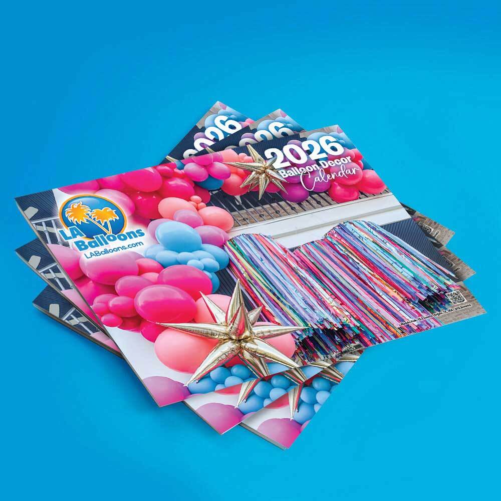 2026 BALLOON DECOR WALL CALENDAR - FREE