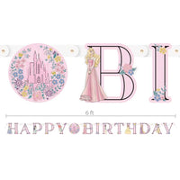 Unique 6 foot DISNEY PRINCESS HAPPY BIRTHDAY JOINTED BANNER Party Decor 21036-UN