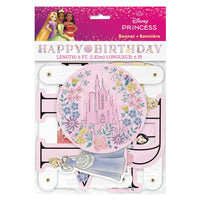 Unique 6 foot DISNEY PRINCESS HAPPY BIRTHDAY JOINTED BANNER Party Decor 21036-UN