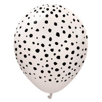 Kalisan 12 inch KALISAN SAFARI CHEETAH - WHITE SAND W/ BLACK INK Latex Balloons