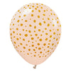 Kalisan 12 inch KALISAN SAFARI CHEETAH - BLUSH W/ GOLD INK Latex Balloons