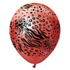 Kalisan 12 inch KALISAN SAFARI MUTANT - MIRROR RED W/ BLACK INK Latex Balloons