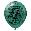 Kalisan 12 inch KALISAN SAFARI CROCODILE - SAGE W/ BLACK INK Latex Balloons