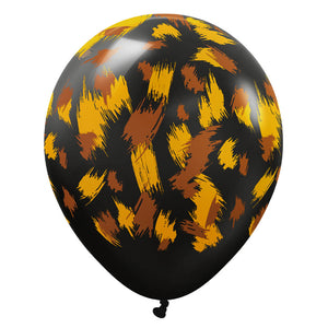 Kalisan 12 inch KALISAN SAFARI SAVANNA - BLACK Latex Balloons