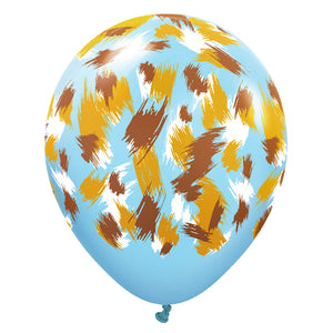 Kalisan 12 inch KALISAN SAFARI SAVANNA - BABY BLUE Latex Balloons