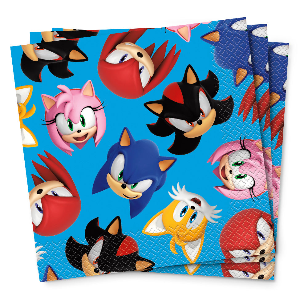 Unique Sonic The Hedgehog Luncheon Napkins 16 Pk 21807