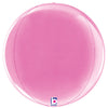 22 inch DIMENSIONALS FUCHSIA GLOBE - LA Balloons