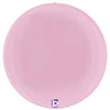 22 inch DIMENSIONALS PASTEL PINK GLOBE - LA Balloons