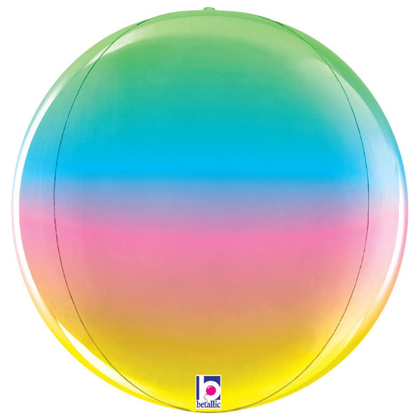 22 inch DIMENSIONALS RAINBOW GLOBE - LA Balloons