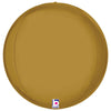 22 inch DIMENSIONALS SATIN GOLD GLOBE - LA Balloons