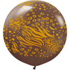 Kalisan 24 inch KALISAN SAFARI MUTANT - CHOCOLATE BROWN W/ GOLD INK Latex Balloons 22457557-KL