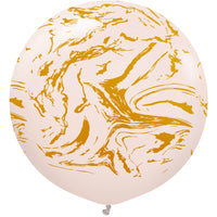 Kalisan 24 inch KALISAN SPACE NEBULA - PINK BLUSH W/ GOLD INK Latex Balloons 22458867-KL