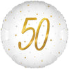 18 inch ELEGANT SPARKLE WHITE 50 HOLOGRAPHIC