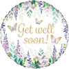 18 inch WATERCOLOUR FLORAL GET WELL SOON