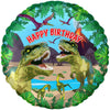 18 inch JURASSIC DINOSAUR HAPPY BIRTHDAY METALLIC