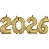 24 inch 2026 BLOCK PHRASE - WHITE GOLD (AIR - FILL ONLY) - LA Balloons