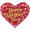 24 inch HAPPY VALENTINE'S DAY SPARKLES HEART - LA Balloons