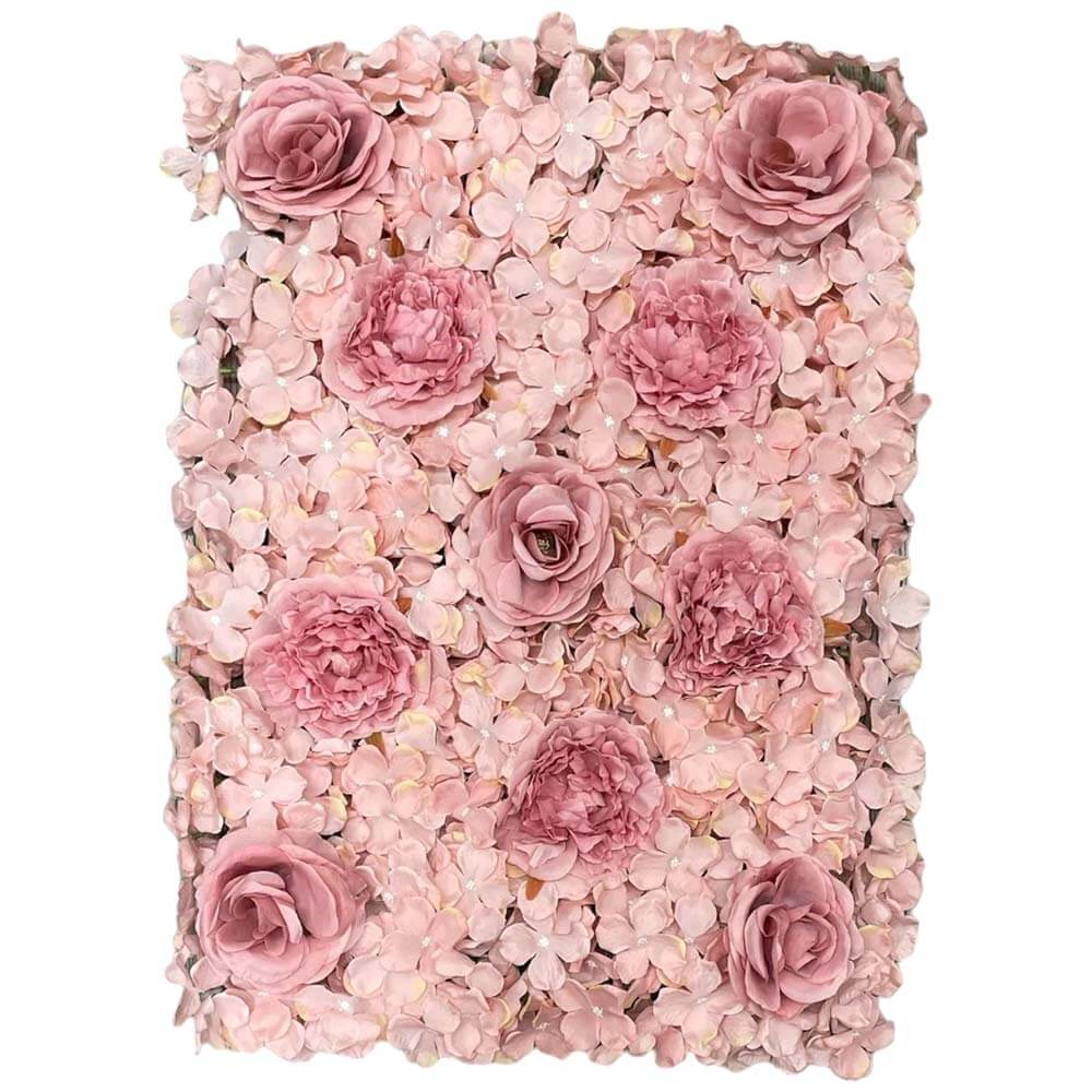 24 inch HYDRANGEA FLOWER PANEL - LIGHT MAUVE