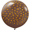 24 inch KALISAN SAFARI CHEETAH - CHCOLATE BROWN W/ GOLD INK - LA Balloons