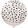 24 inch KALISAN SAFARI CHEETAH - WHITE SAND W/ BLACK INK - LA Balloons