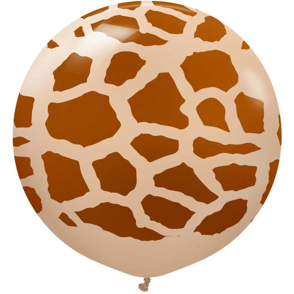 24 inch KALISAN SAFARI GIRAFFE - DESERT SAND W/ CARAMEL INK - LA Balloons