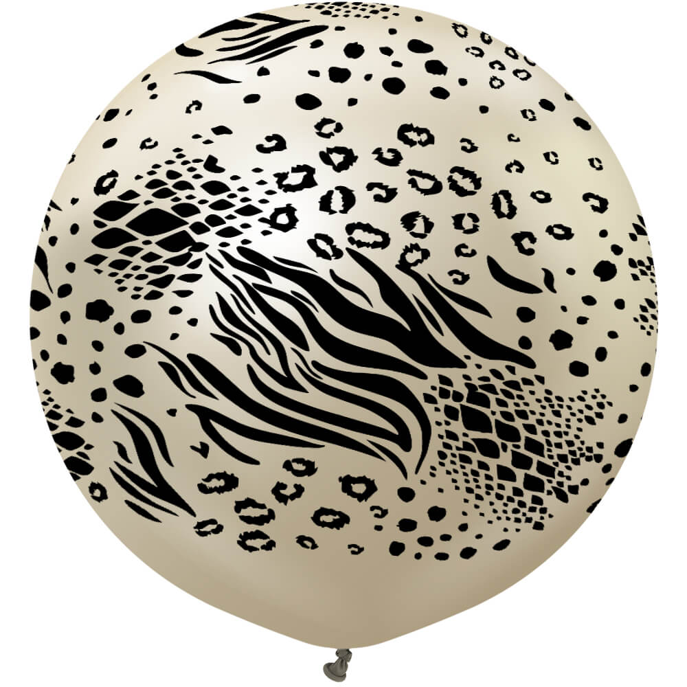 24 inch KALISAN SAFARI MUTANT - MIRROR WHITE GOLD W/ BLACK INK