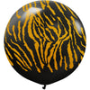 24 inch KALISAN SAFARI TIGER - BLACK W/ GOLD INK - LA Balloons