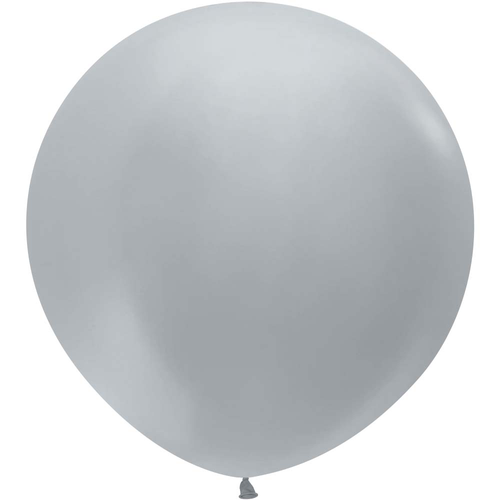 24 inch SEMPERTEX METALLIC SILVER - LA Balloons