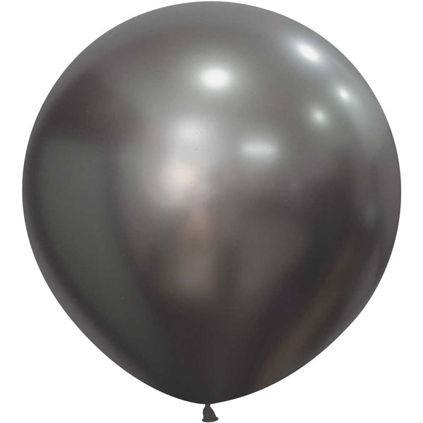 24 inch SEMPERTEX SILK MIDNIGHT GREY - LA Balloons