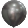 24 inch SEMPERTEX SILK MIDNIGHT GREY - LA Balloons