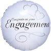 Anagram 18 inch TWO HEARTS ENGAGEMENT Foil Balloon 24548-01-A-P