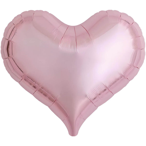 25 inch JELLY HEART - METALLIC LIGHT PINK - LA Balloons